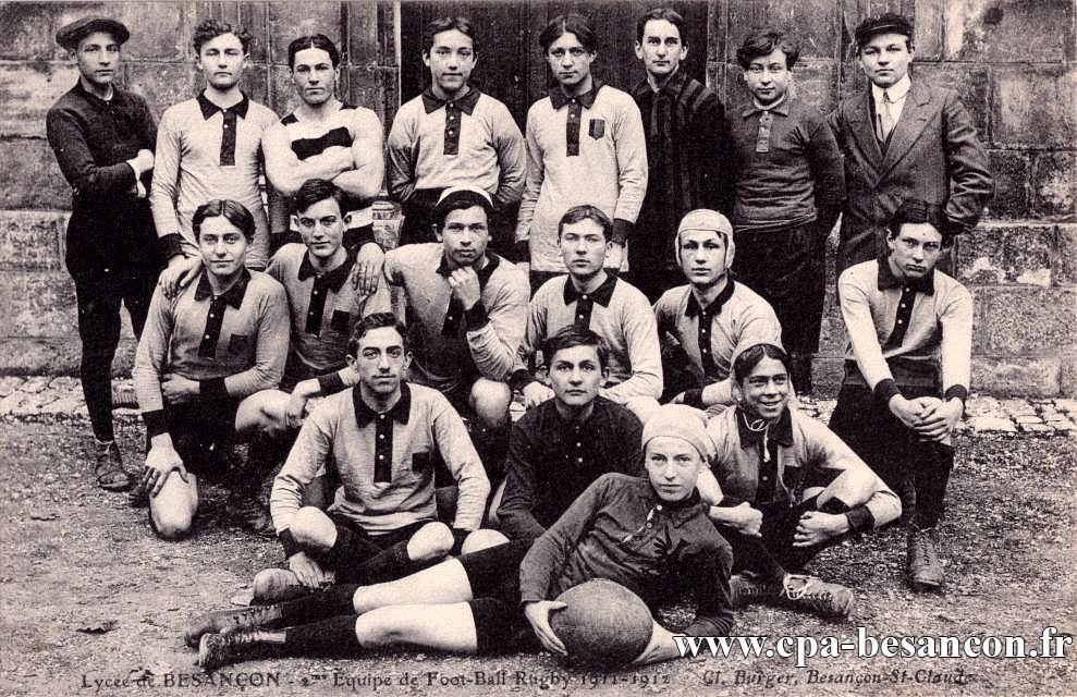 Lycée de BESANÇON - 2me Équipe de Football Rugby 1911-1912